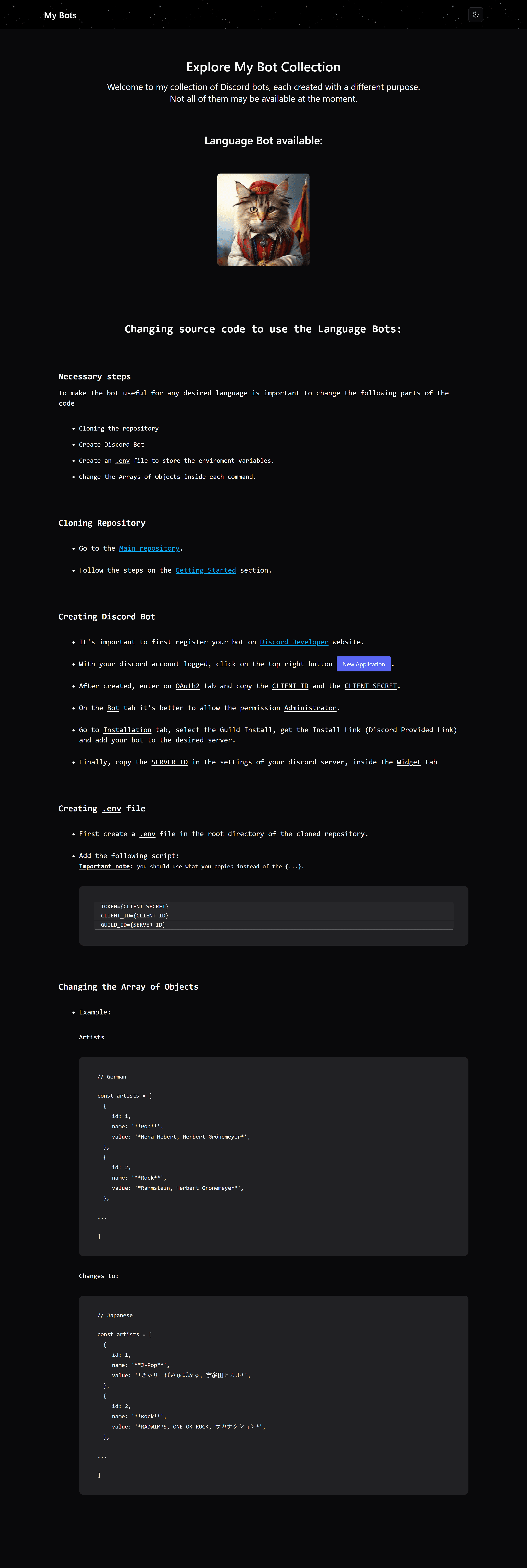 Study Bots Website